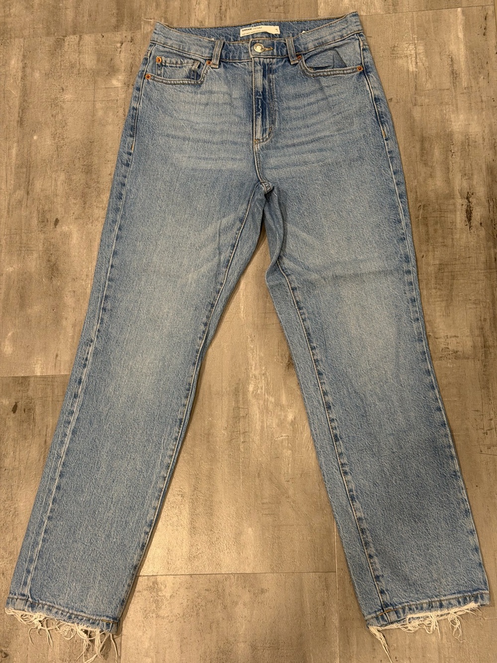 Garage Light Blue Straight Leg Jeans